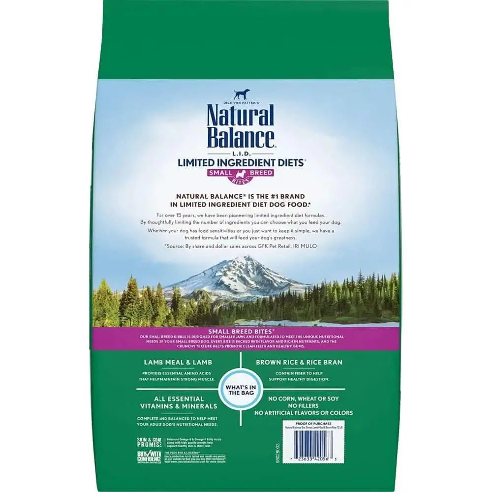 Natural Balance Pet Foods LID Lamb and Brown Rice Small Breed Dry Dog Food Natural Balance CPD