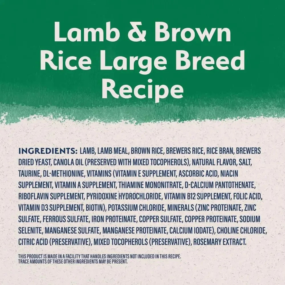 Natural Balance Pet Foods L.I.D. Large Breed Bites Lamb & Brown Rice Dry Dog Food - Talis Us