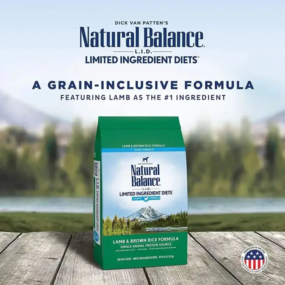 Natural Balance Pet Foods L.I.D. Puppy Dry Dog Food Lamb & Brown Rice, - Talis Us