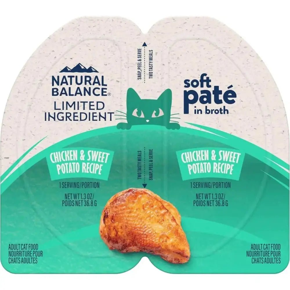 Natural Balance Pet Foods Limited Ingredient Soft Pate in Broth Wet Cat Food 10ea/2.6 oz - Talis Us