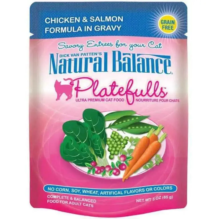 Natural Balance Pet Foods Platefulls Chicken & Salmon Formula in Gravy Cat Wet Food 3 oz, 24 pk Natural Balance CPD