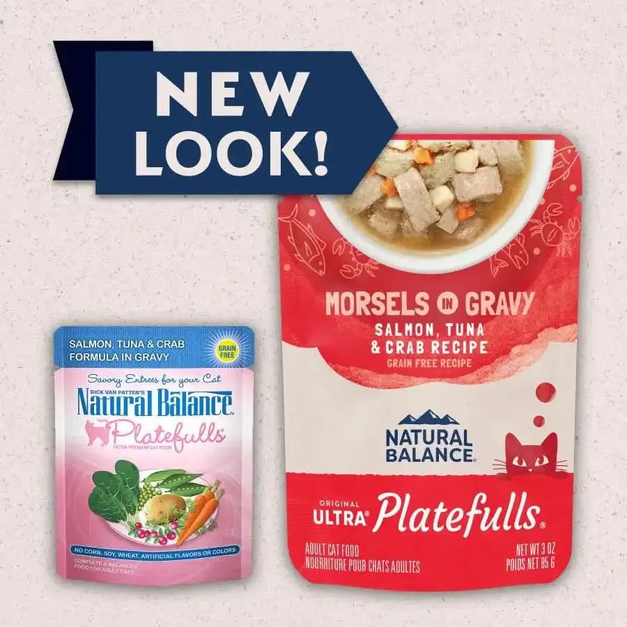 Natural Balance Pet Foods Platefulls Salmon, Tuna & Crab Formula in Gravy Cat Wet Food Natural Balance CPD