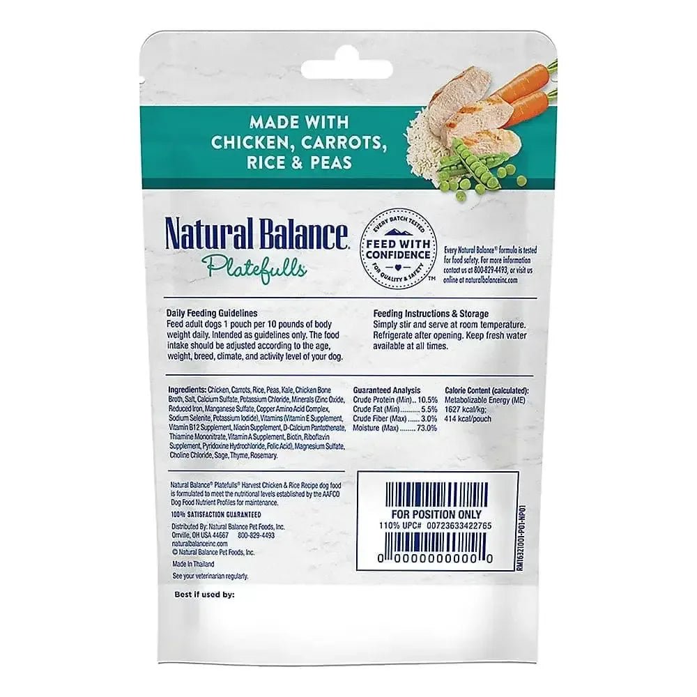 Natural Balance Pet Foods Platefulls Wet Dog Food 12ea/9 oz - Talis Us