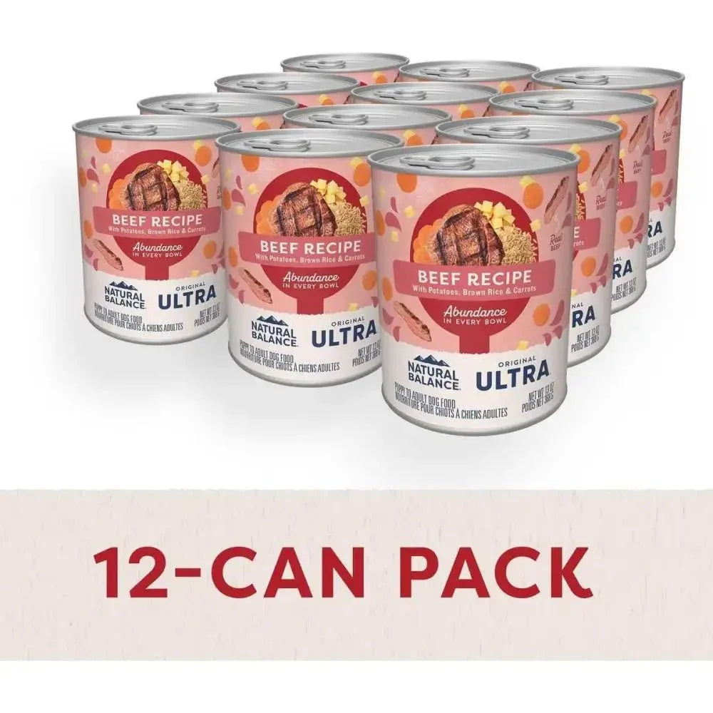 Natural Balance Pet Foods Ultra Premium Beef Wet Dog Food 12ea/13 oz - Talis Us