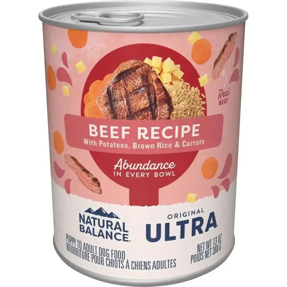 Natural Balance Pet Foods Ultra Premium Beef Wet Dog Food 12ea/13 oz - Talis Us