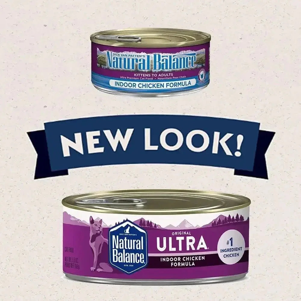Natural Balance Pet Foods Ultra Premium Chicken Indoor Wet Cat Food 24ea/5.5 oz - Talis Us