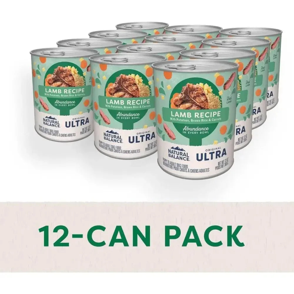 Natural Balance Pet Foods Ultra Premium Lamb Wet Dog Food 12ea/13 oz - Talis Us