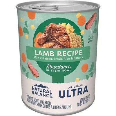 Natural Balance Pet Foods Ultra Premium Lamb Wet Dog Food 12ea/13 oz - Talis Us