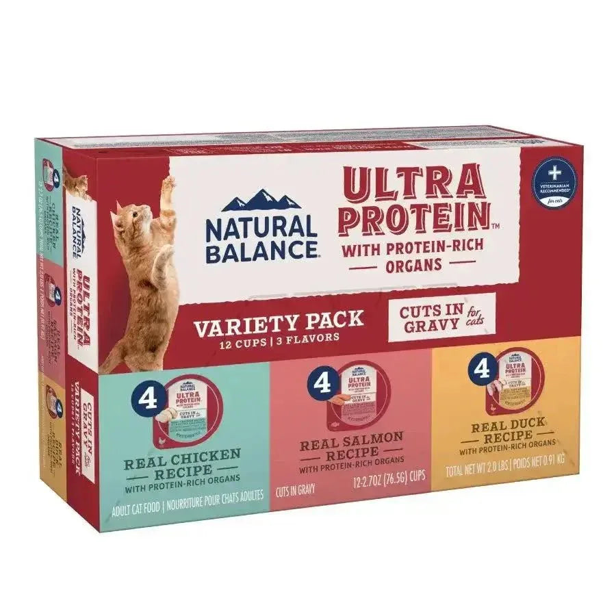 Natural Balance Pet Foods Ultra Protein Cuts in Gravy Wet Cat Food 10ea/2.7 oz - Talis Us
