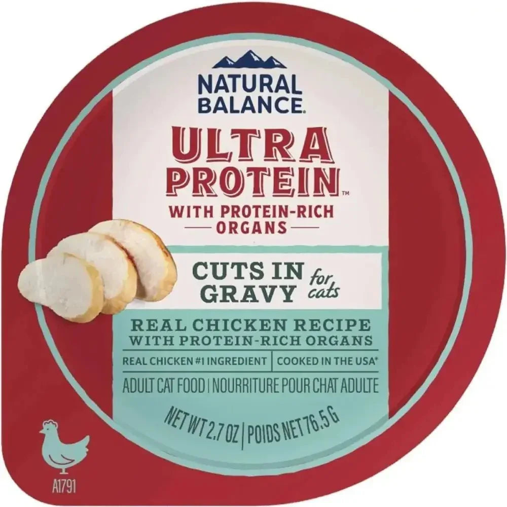 Natural Balance Pet Foods Ultra Protein Cuts in Gravy Wet Cat Food 10ea/2.7 oz - Talis Us