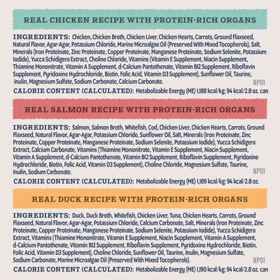 Natural Balance Pet Foods Ultra Protein Rich Organs Pate Canned Cat Food 24ea/2.8 oz - Talis Us