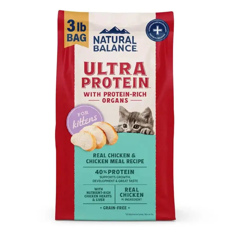 Natural Balance Ultra Protein Chicken Meal Recipe Kitten Dry Cat Food - Talis Us
