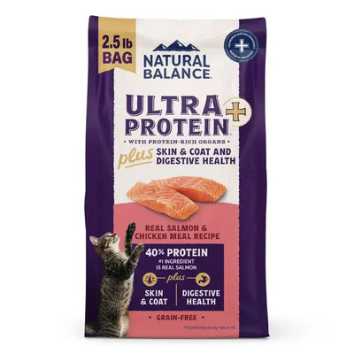 Natural Balance Ultra Protein Plus Skin/Coat/Digestive Health Salmon & Chicken Meal Dry Cat Food - Talis Us