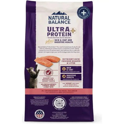 Natural Balance Ultra Protein Plus Skin/Coat/Digestive Health Salmon & Chicken Meal Dry Cat Food - Talis Us