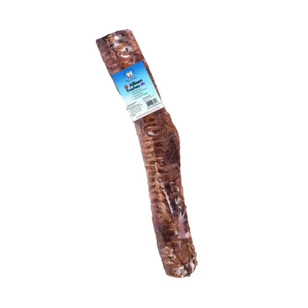 Natural Cravings USA Bison Trachea Dog Treats 12" - 13" Half canoes - Talis Us