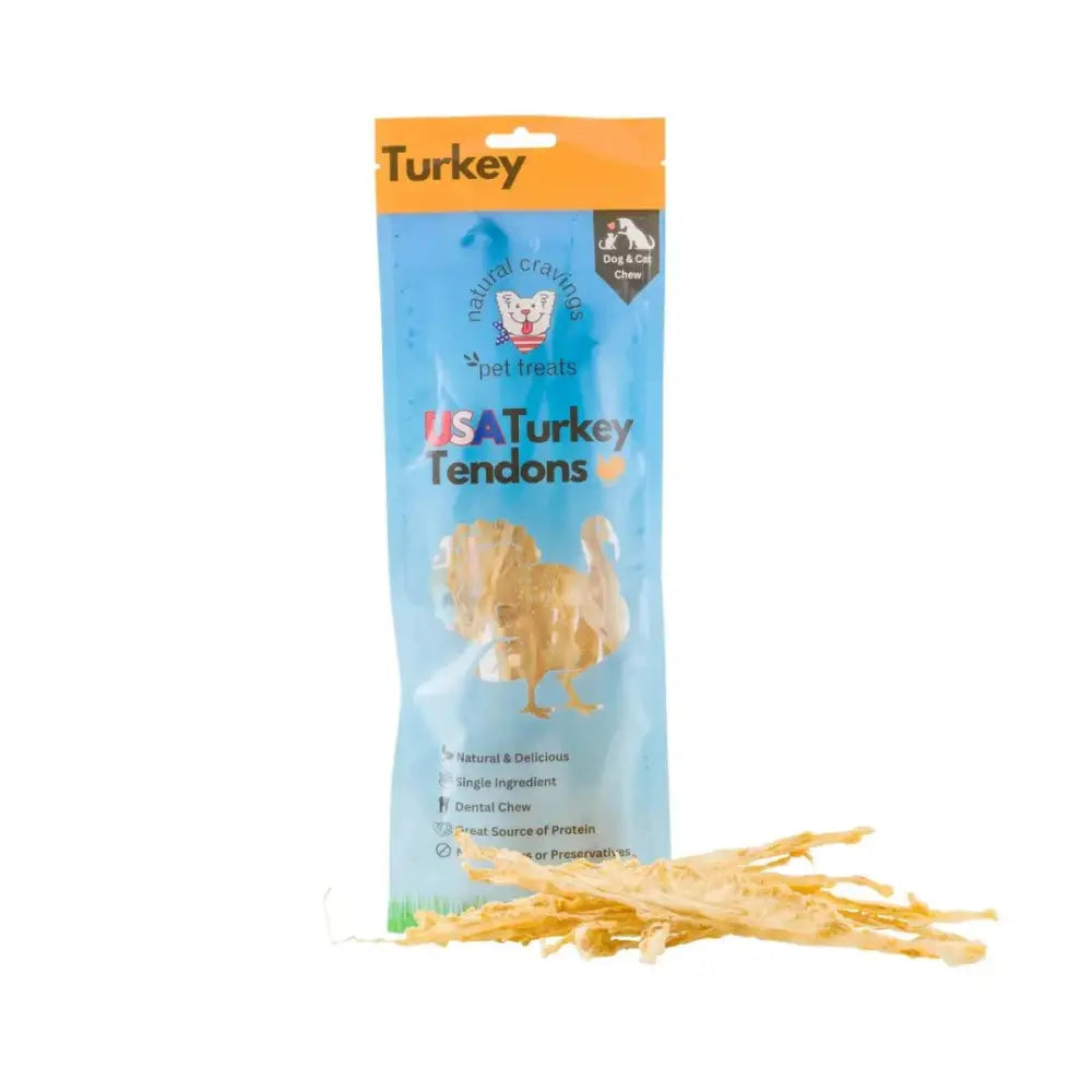 Natural Cravings USA Turkey Tendon Dog Treats - Talis Us