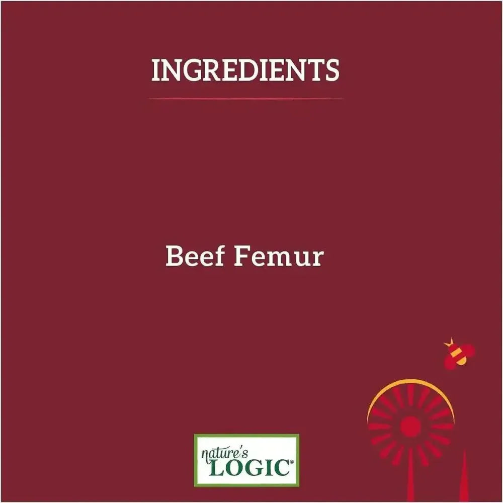 Nature’s Logic Beef Femur Slices Canine Chew Dog Treats,6 count pack - Talis Us