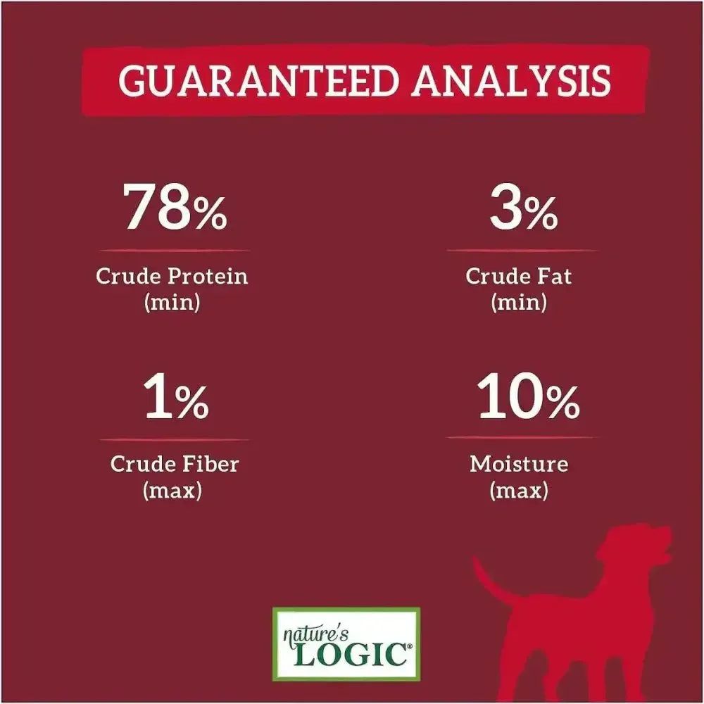 Nature's Logic Beef Lung Dehydrated Dog Treats 1 lb. Bag - Talis Us