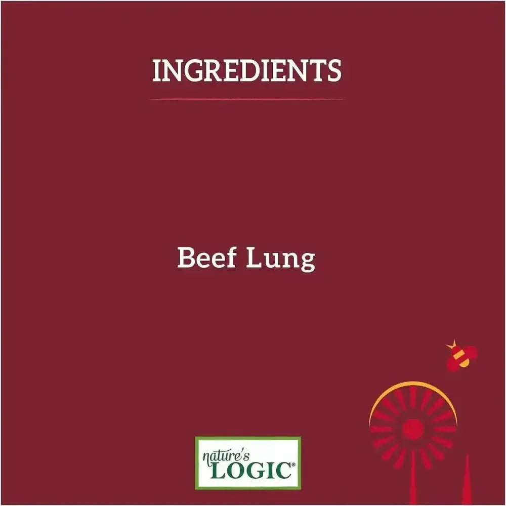 Nature's Logic Beef Lung Dehydrated Dog Treats 1 lb. Bag - Talis Us