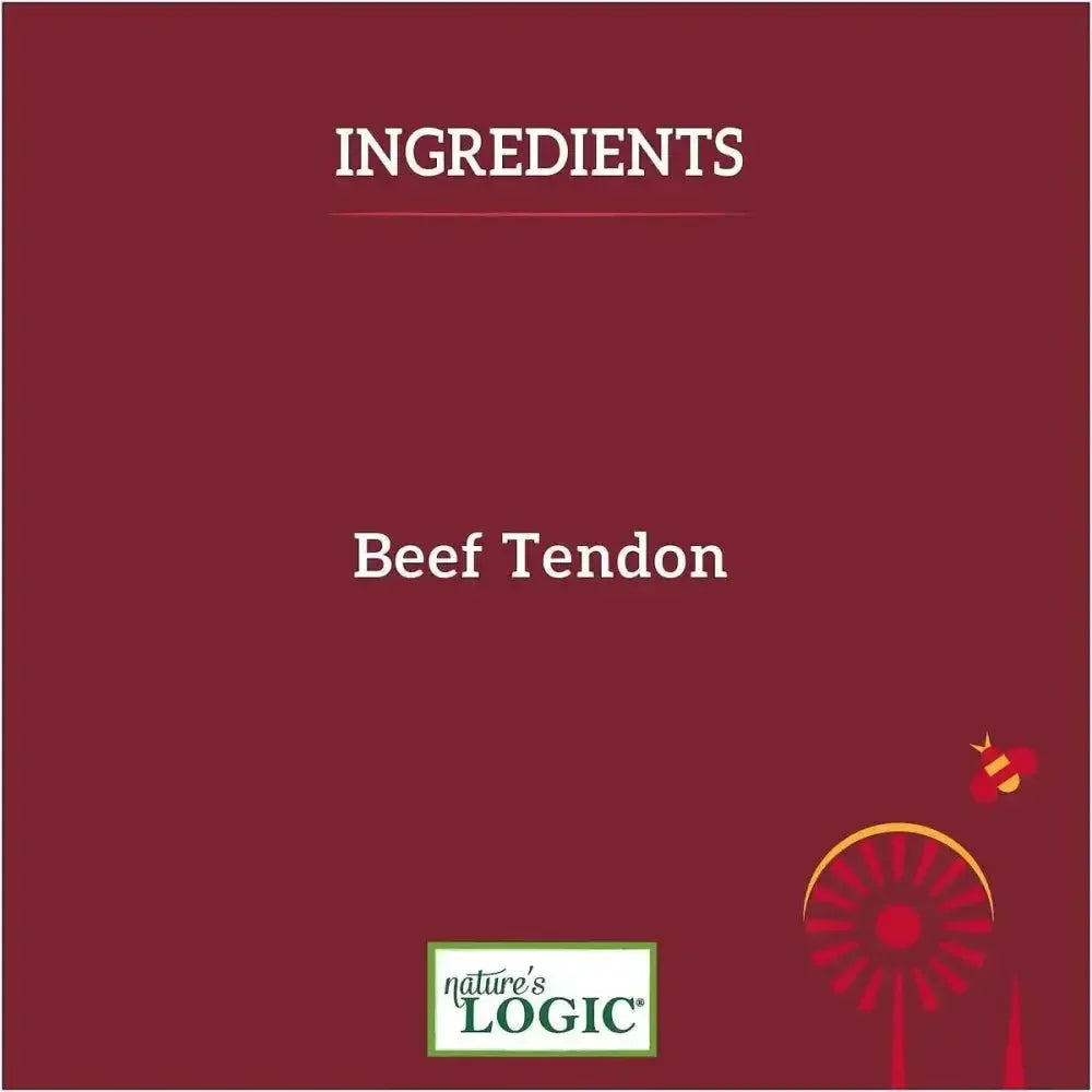Nature’s Logic Beef Tendon Canine Chew Dog Treats 1 lb. Bag - Talis Us