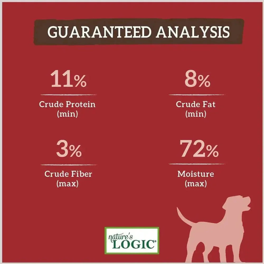 Nature's Logic Canine Beef Feast Grain - Free Canned Dog Food 13.2oz Case of 12 - Talis Us