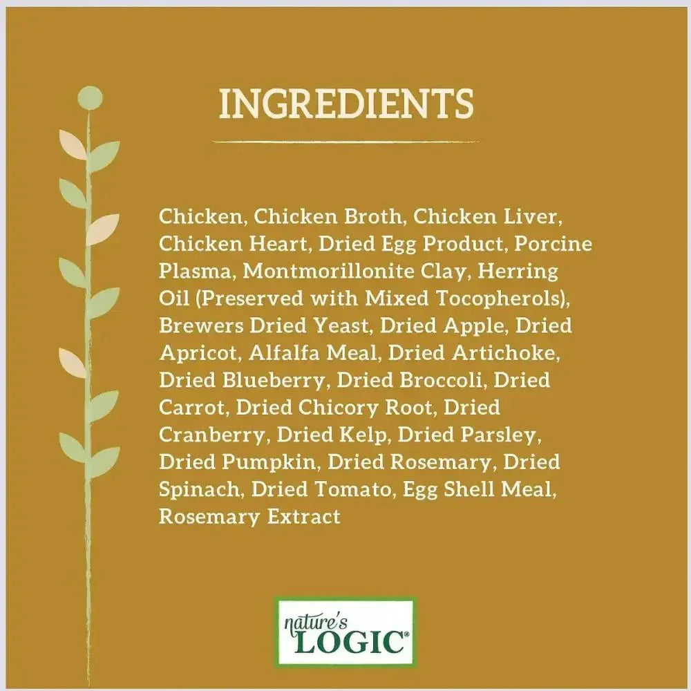 Nature's Logic Canine Chicken Feast Grain - Free Canned Dog Food 13.2 oz case of 12 - Talis Us