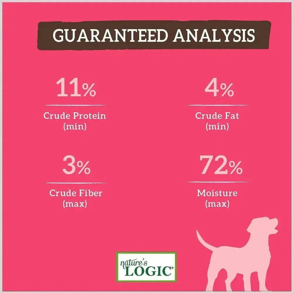 Nature's Logic Canine Pork Feast Grain - Free Canned Dog Food 13.2 oz Case of 12 - Talis Us