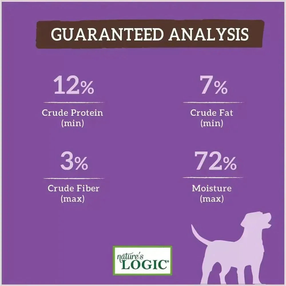Nature's Logic Canine Rabbit Feast Grain - Free Canned Dog Food 13.2 oz case of 12 - Talis Us