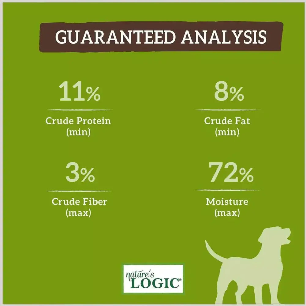 Nature's Logic Canine Turkey Feast Grain-Free Canned Dog Food 13.2 oz Case of 12 Nature's Logic