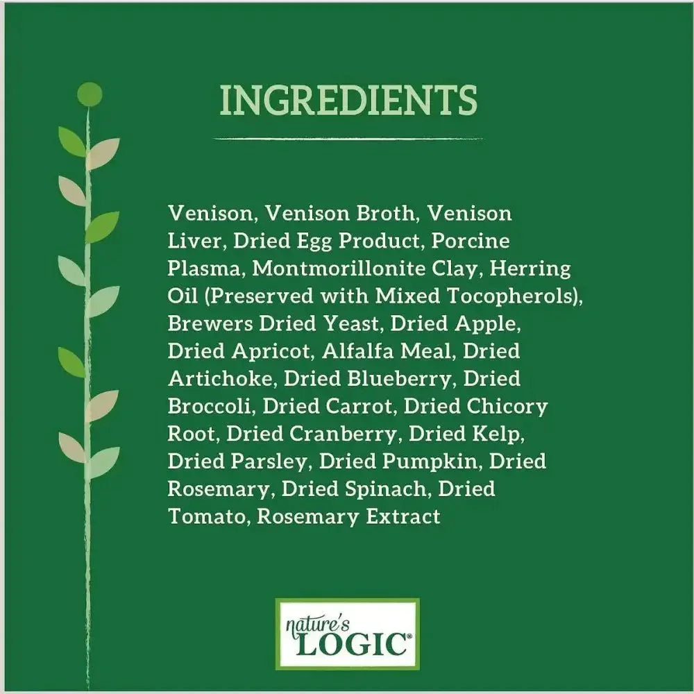 Nature's Logic Canine Venison Feast Grain - Free Canned Dog Food - Talis Us