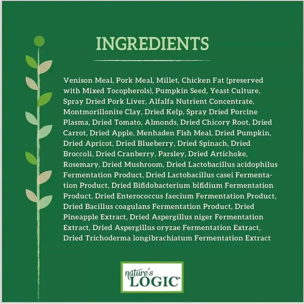 Nature's Logic Canine Venison Meal Feast Dry Dog Food - Talis Us