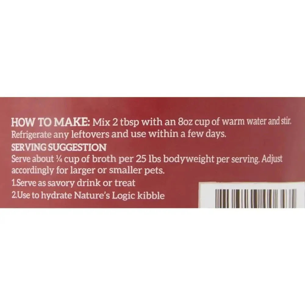 Nature's Logic Dehydrated Beef Bone Broth Dog & Cat Food Topper 6 oz - Talis Us