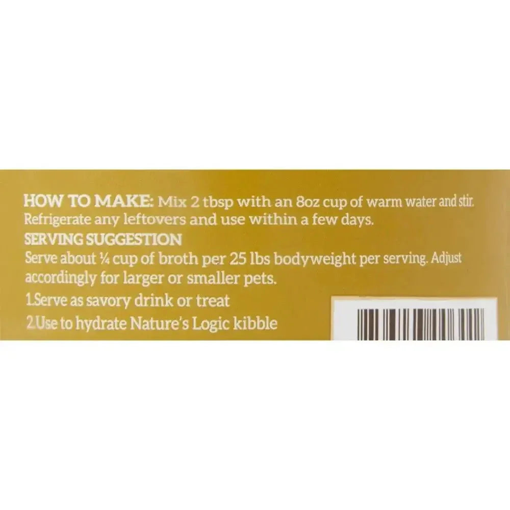 Nature's Logic Dehydrated Chicken Bone Broth Dog & Cat Food Topper 6 oz - Talis Us