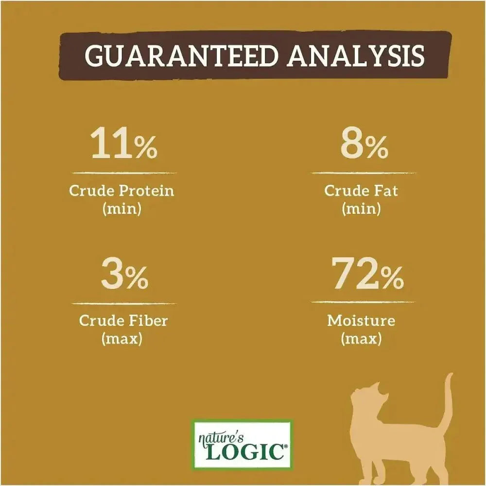 Nature's Logic Feline Chicken Feast Grain - Free Canned Cat Food 5.5 oz Case of 24 - Talis Us