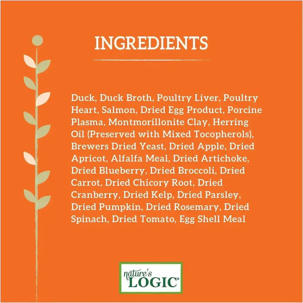 Nature's Logic Feline Duck & Salmon Recipe Grain-Free Canned Cat Food 5.5 oz Case of 24 Nature's Logic