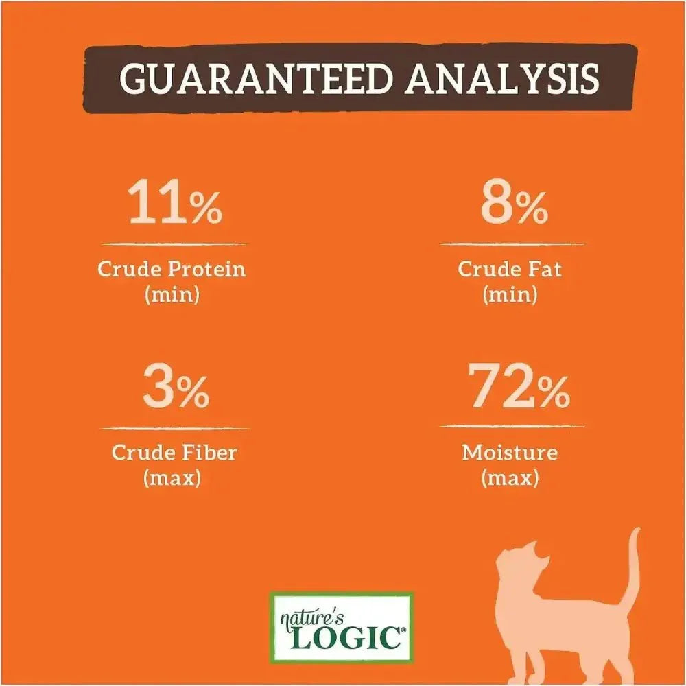 Nature's Logic Feline Duck & Salmon Recipe Grain - Free Canned Cat Food 5.5 oz Case of 24 - Talis Us
