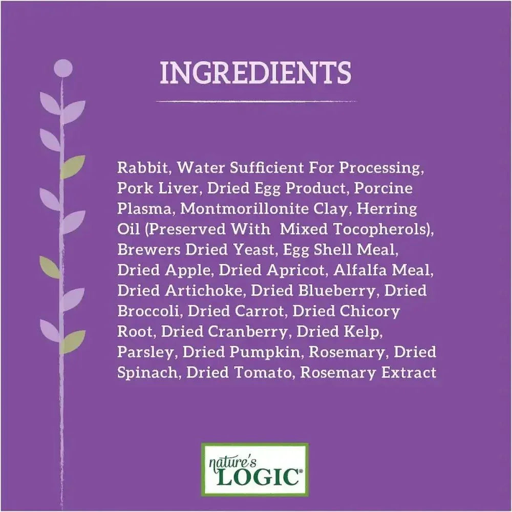 Nature's Logic Feline Rabbit Feast Grain - Free Canned Cat Food 5.5 oz Case of 24 - Talis Us