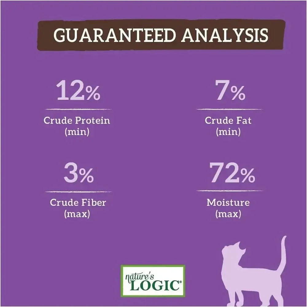 Nature's Logic Feline Rabbit Feast Grain - Free Canned Cat Food 5.5 oz Case of 24 - Talis Us