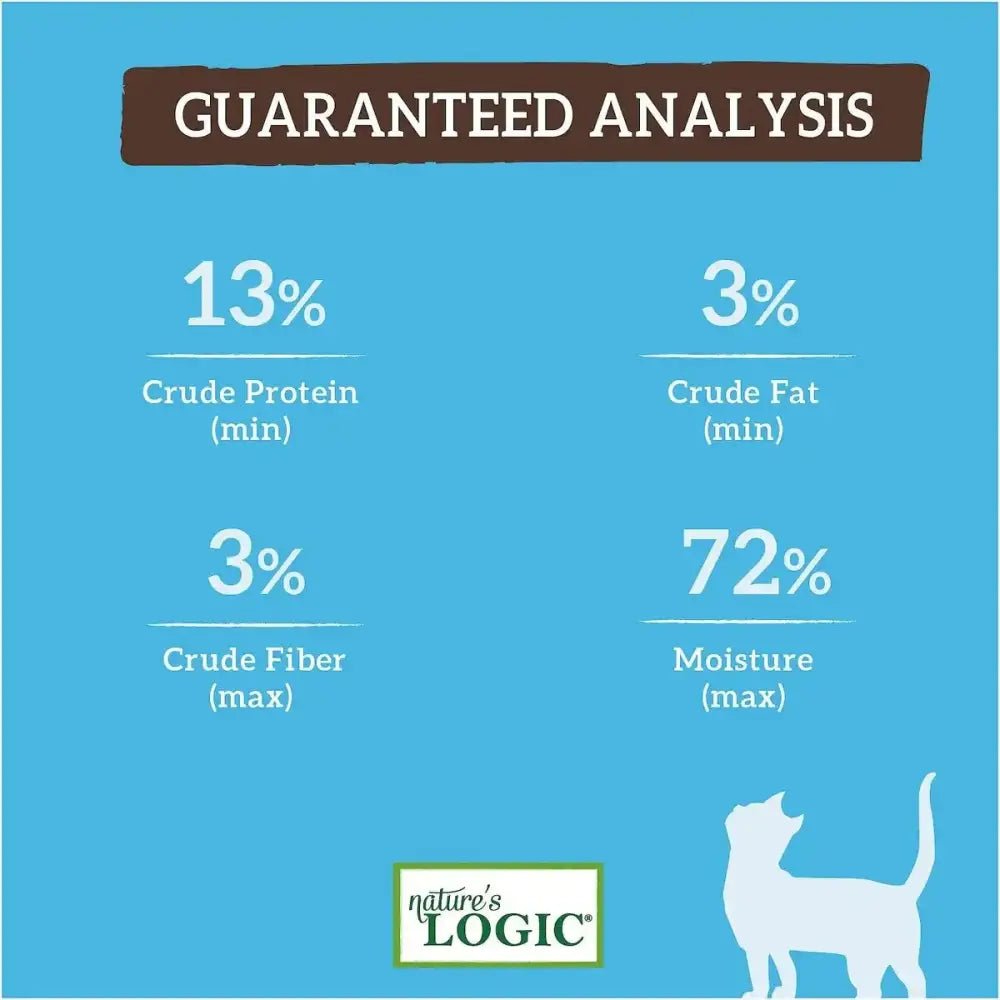 Nature's Logic Feline Sardine Feast Grain - Free Canned Cat Food 5.5 oz Case of 24 - Talis Us