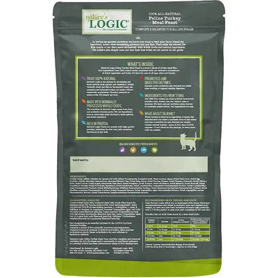 Nature's Logic Feline Turkey Meal Feast All Life Stages Dry Cat Food - Talis Us