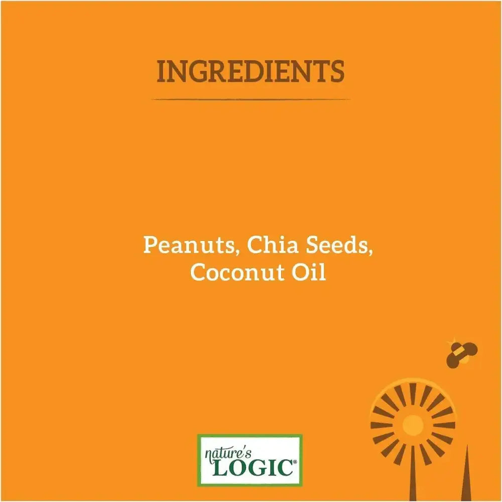 Natures Logic Peanut Butter Canine Dog Treat 12 oz. Jar Nature's Logic