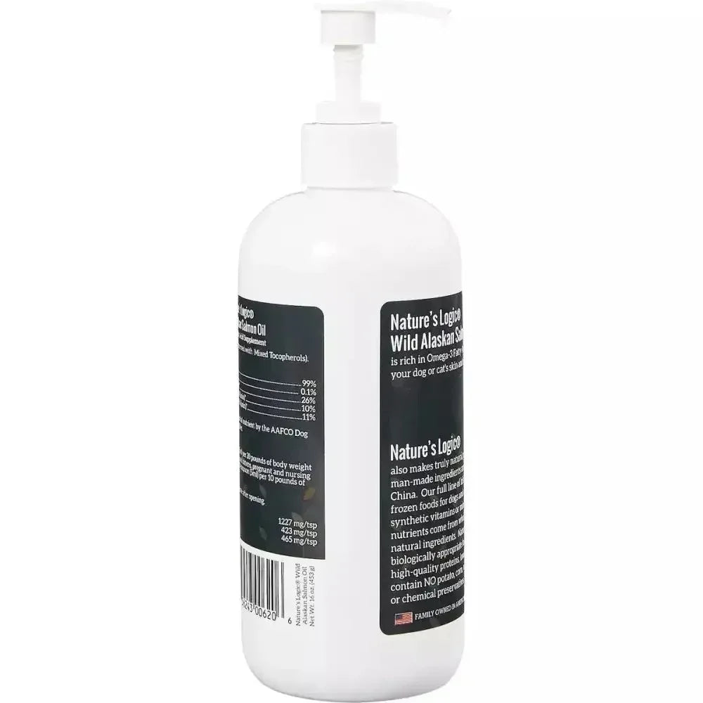 Nature’s Logic Wild Alaskan Salmon Oil Dog & Cat Supplement - 32 oz. Bottle - Talis Us