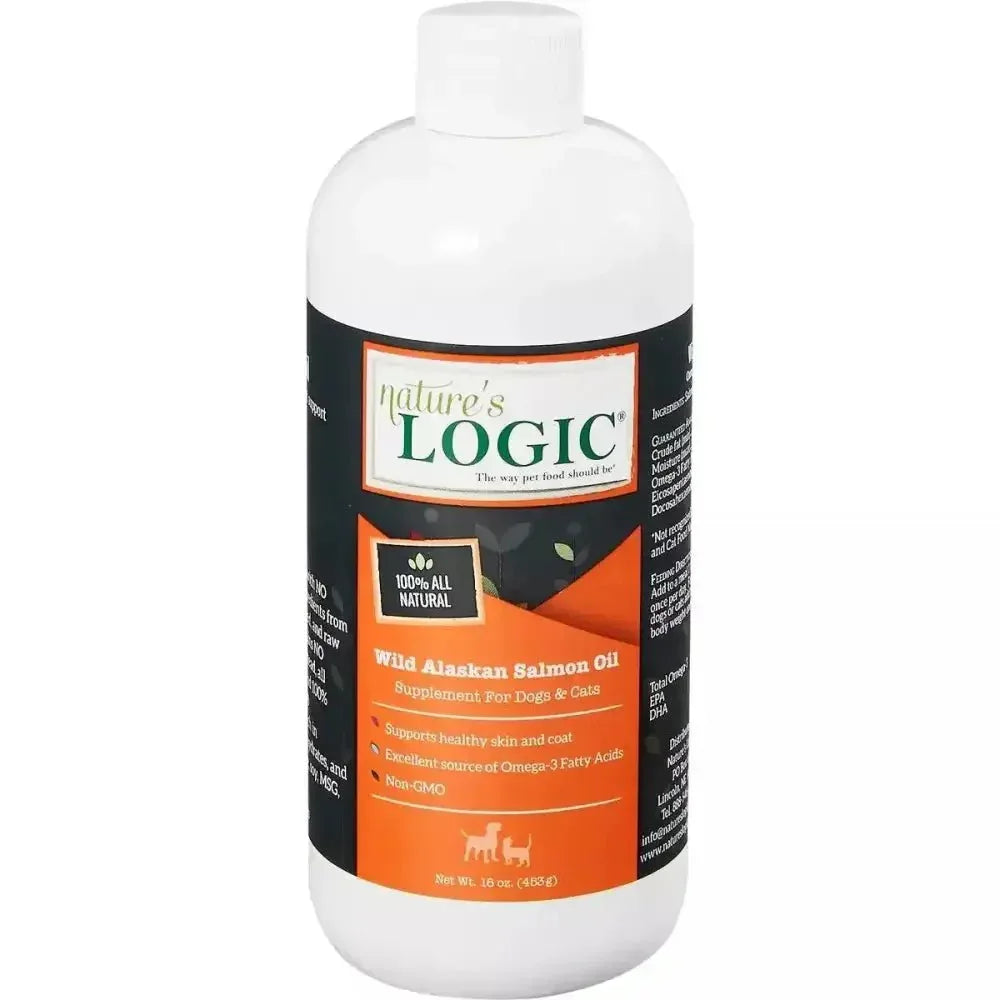 Nature’s Logic Wild Alaskan Salmon Oil Dog & Cat Supplement - 32 oz. Bottle - Talis Us