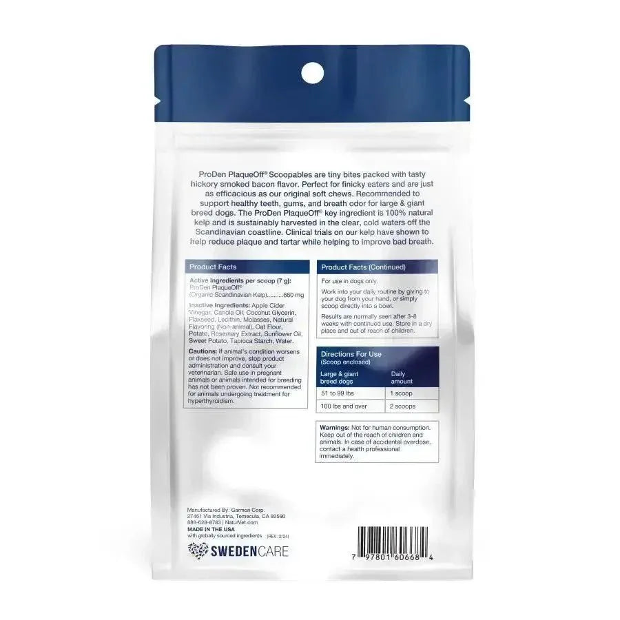 NaturVet ProDen PlaqueOff Scoopables Dog Dental Treat 5.5 oz - Talis Us