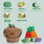 Nocciola 15 - Pack Squeaky Fruit & Veggie Dog Toys with Basket - Talis Us
