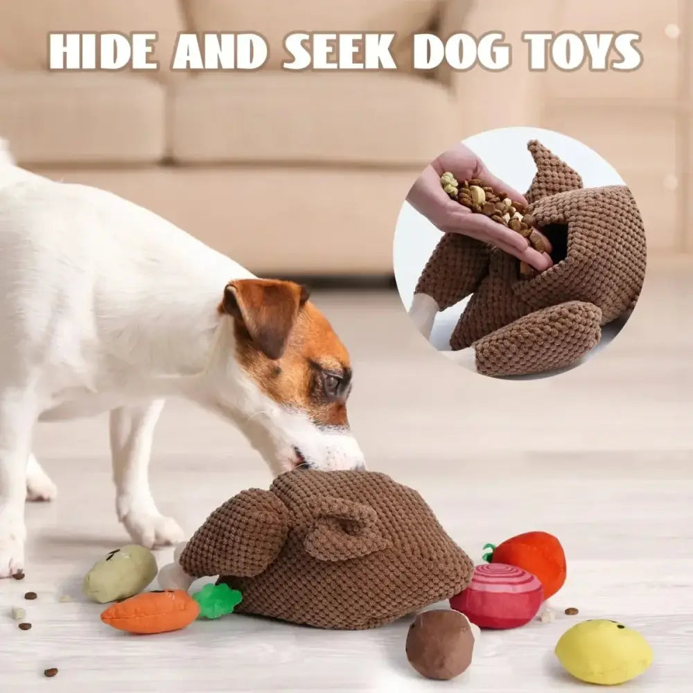Nocciola Colorful Turkey - Themed Dog Toys - Perfect for Puppies and Small Breeds - Talis Us
