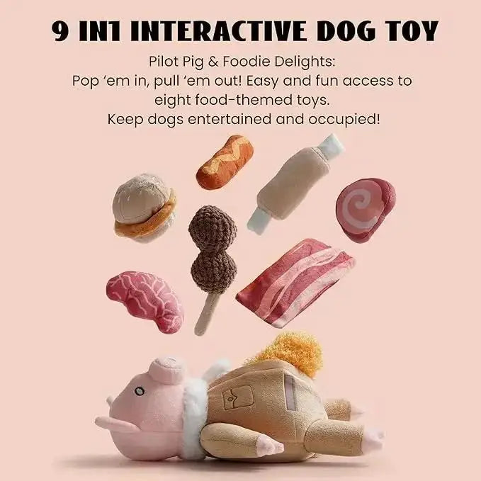 Nocciola Hide - and - Seek Pig Toy Bundle for Dogs - Talis Us