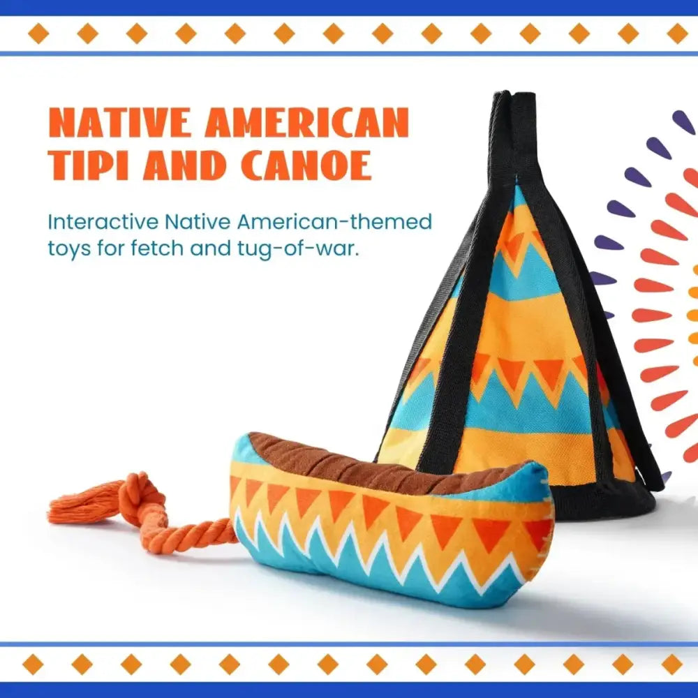 Nocciola Native Adventure 6 - in - 1 Squeaky Dog Toy Set - Talis Us