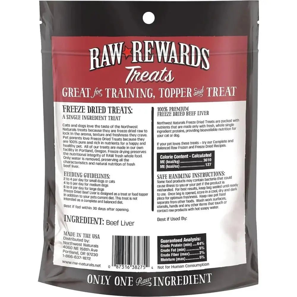 Northwest Naturals Beef Liver Freeze - Dried Treats for Dogs and Cats - Talis Us