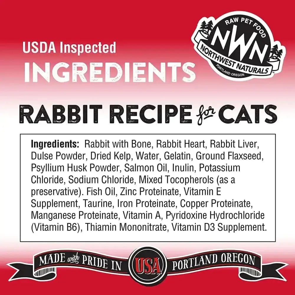 Northwest Naturals Freeze Dried Cats Nibbles Rabbit Cat Food - Talis Us